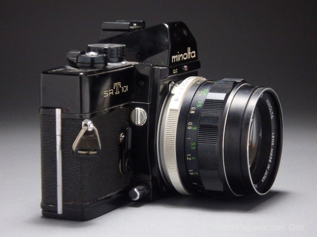 leglevel.com：Minolta SR-T101ブラック + MC ROKKOR-PF 58mm F1.4 :101studio