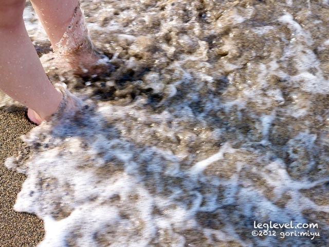 津久見市：高浜海岸：高浜海水浴場：砂浜：海水浴：大分と足の写真集 leglevel.com：大分：足：写真：大分県：足の写真：風景写真：モデル